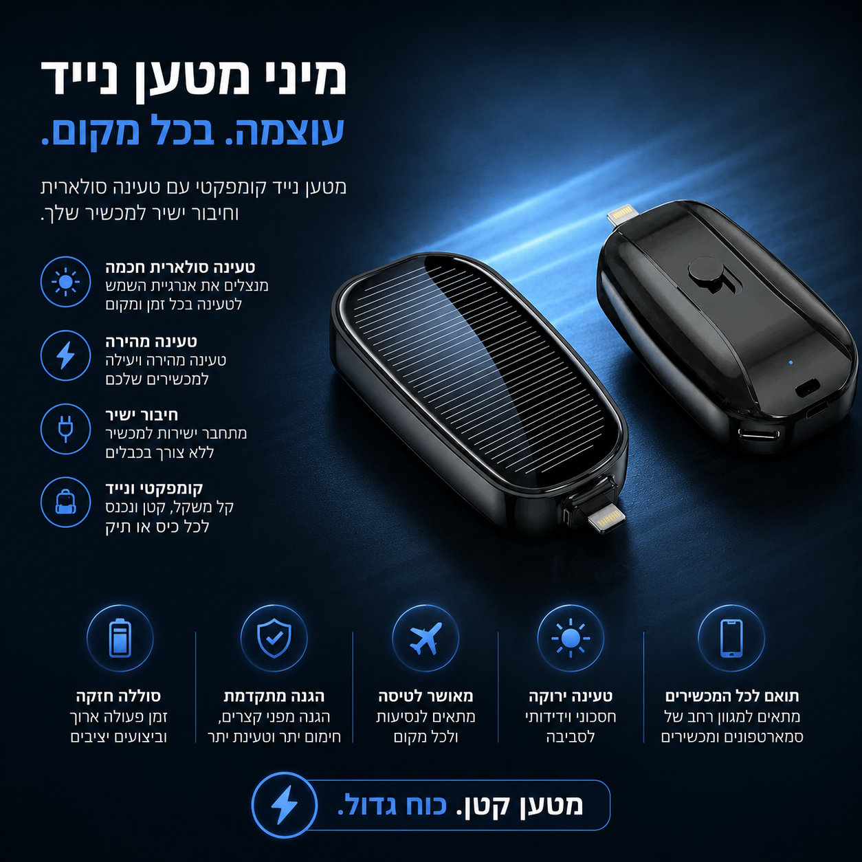 מיני מטען נייד -VIDGADGET