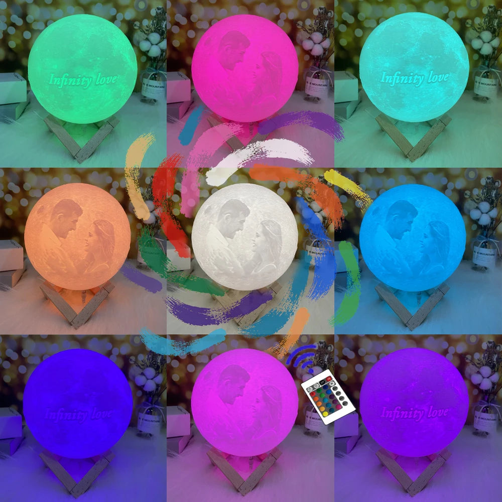 MoonMemory – מנורת ירח בהתאמה אישית